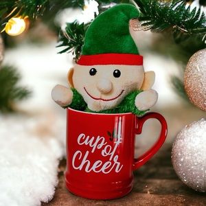 NEW elf plush cup of cheer from Target NEW tall mug